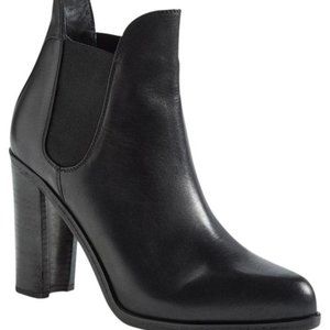 Rag & Bone Black Leather 'stanton' Chelsea Boots/Booties